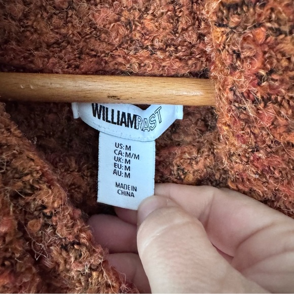 William Rast rust cowl neck sweater Size Medium - Picture 4 of 7